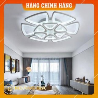 Đèn Ốp Trần - Đèn LED Ốp Trần 12 Lá Hình Tam Giác Trang Trí Phòng Khách Hiện Đại
