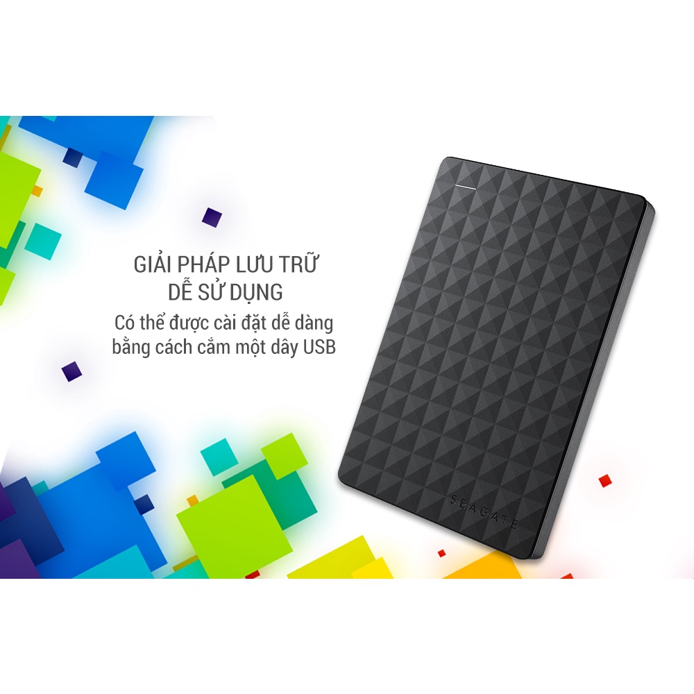 Ổ cứng di động Seagate Epansion 1TB 2.5inch USB 3.0, tốc độ sao chép cực nhanh, siêu bền, bảo hành 2 năm
