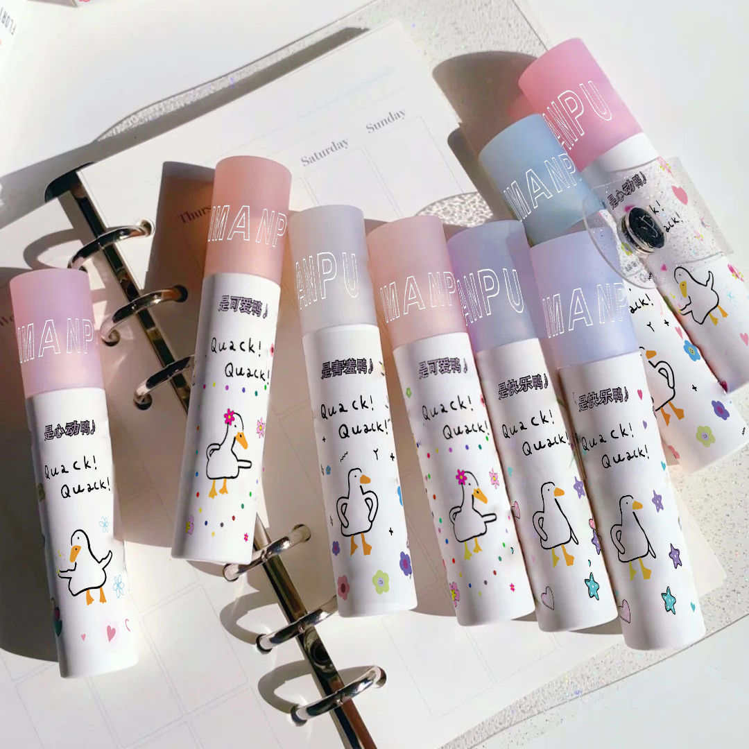 DAIMANPU Cute Duck Lip Mud Matte Lip Glaze Moisturizing 6 Color Lipstick Waterproof | BigBuy360 - bigbuy360.vn