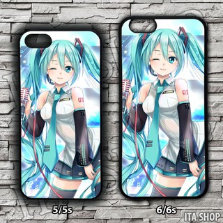 Ốp Lưng Điện Thoại Anime Iphone 5/5s 6/6s 6+/6s+ 7/8 7+/8+ X/Xs - Ốp Lưng Miku (20)