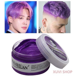   Sáp Vuốt Tóc Màu Tạo Kiểu KALANXUAN Tím 100ml Nhuộm Tạm Thời Tại Nhà  ZKM-689  JZIPPER