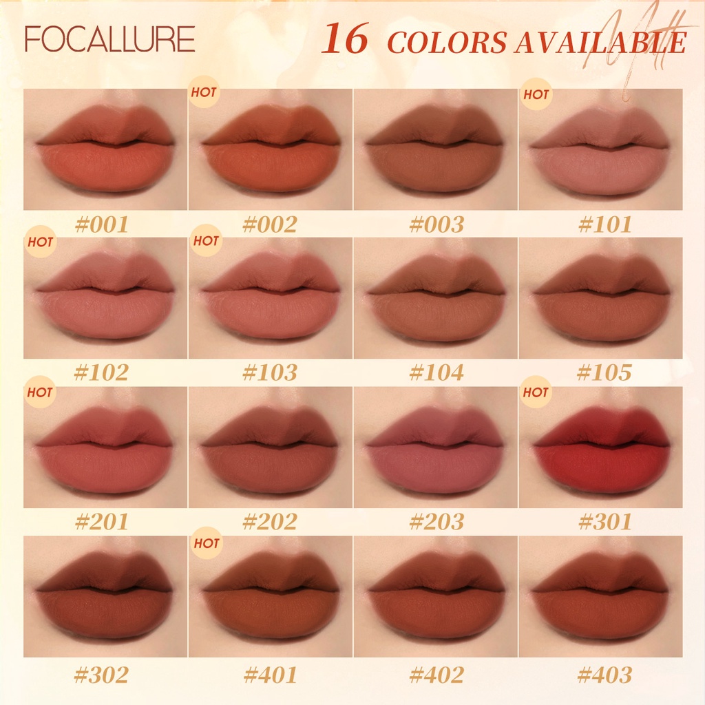 Son môi Focallure hương hoa hồng và hoa nhài kháng nước lâu trôi mềm mịn
