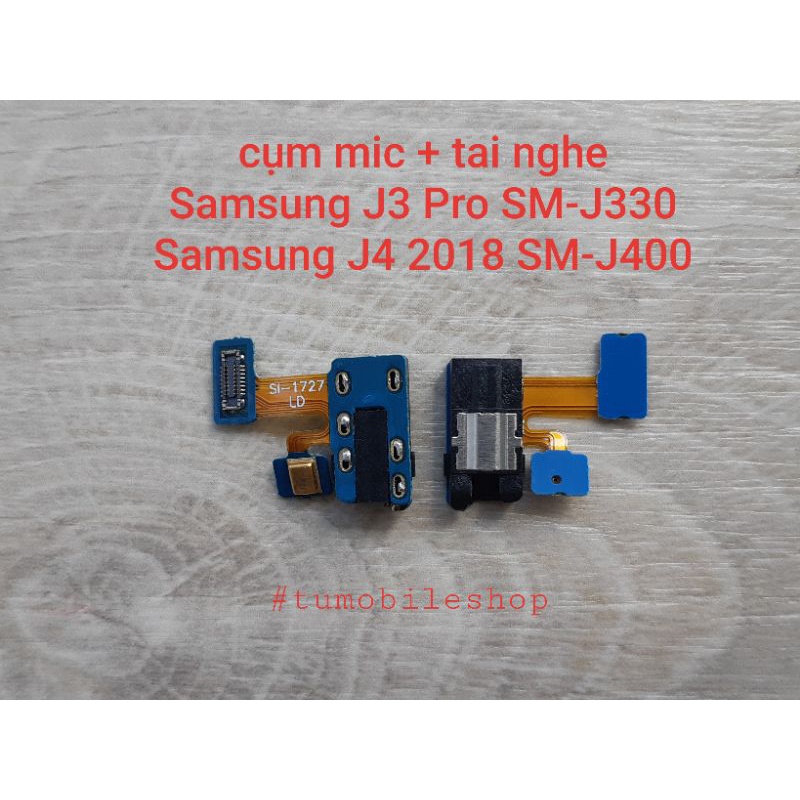 Cụm mic + jack tai nghe Samsung J3 Pro (J330) , J4 2018 (J400)