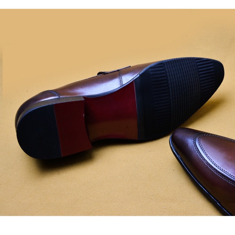 Giày Lười Nam Da Bò 100% nhập khẩu bảo hành 12 tháng + hình ảnh thực tế đúng chất lượng