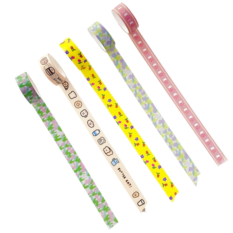 Cuộn Băng Keo Dán Trang Trí Nhiều Màu Sắc