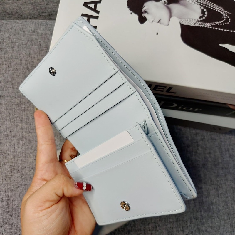 Ví fullbox CK6-10840202 mini wallet màu blue