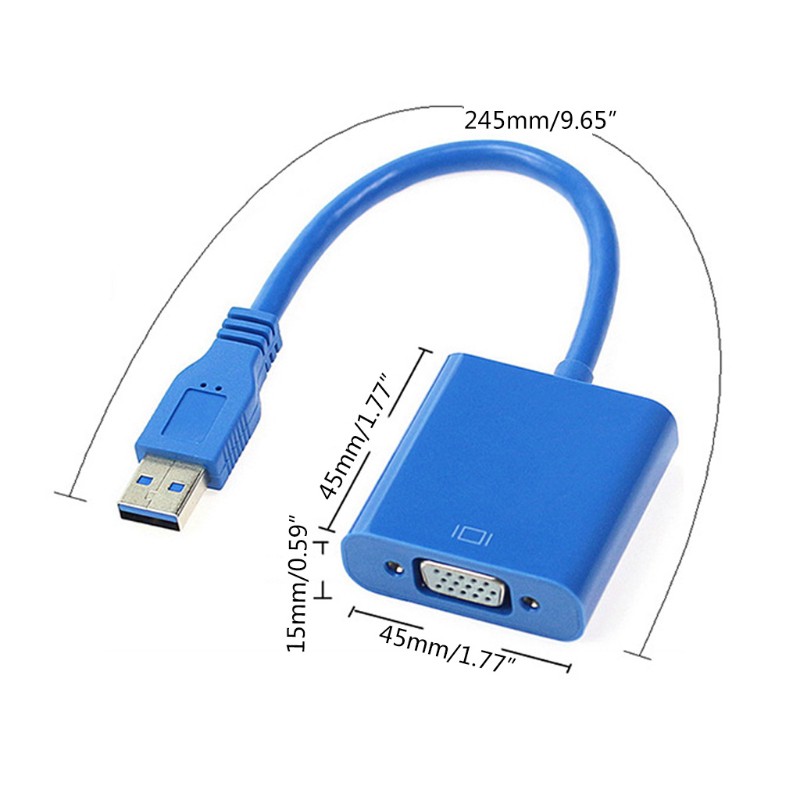 Cáp Chuyển Đổi Usb 3.0 Sang Vga Video Cho Pc 3c Gadgets