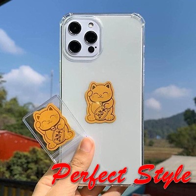 Miếng Dán Linh Phù - THần tài - Tài Lộc, May Mắn, Phong Thuỷ - Mèo thần tài (Dán Điện Thoại, Đồ Dùng ...)