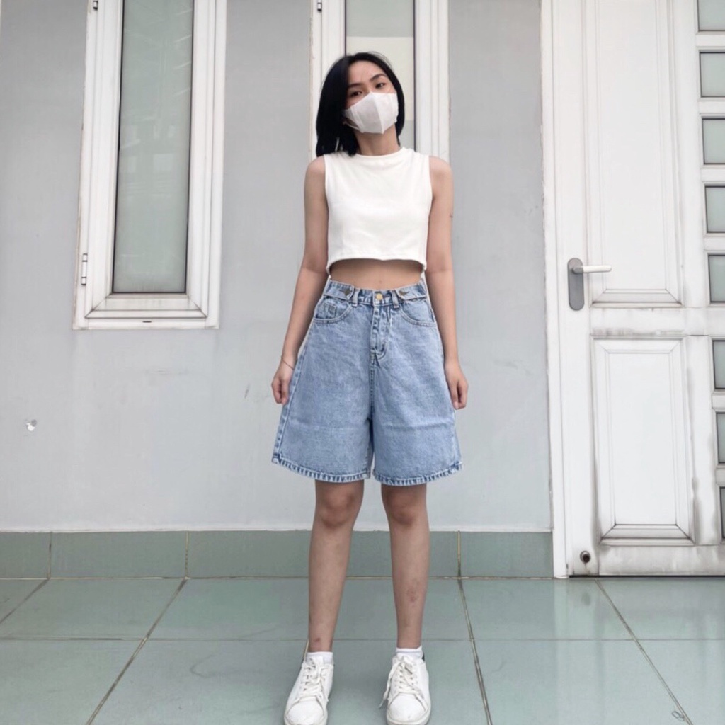 Quần SHORT JEAN 01 Nữ 1hitshop (màu XANH NHẠT)