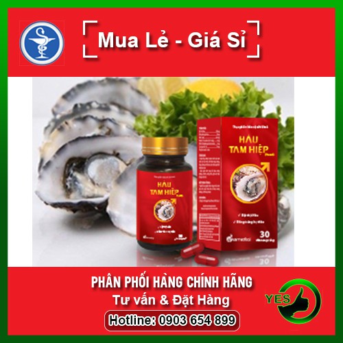 ❤[Chính hãng] Hàu Tam Hiệp Plus - Tăng Cường Sinh Lý (Hộp 30 viên)