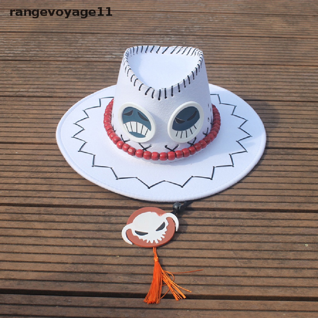 Mũ Cao Bồi Hóa Trang Hoạt Hình One Piece Portgas D Ace Cho Nam Và Nữ