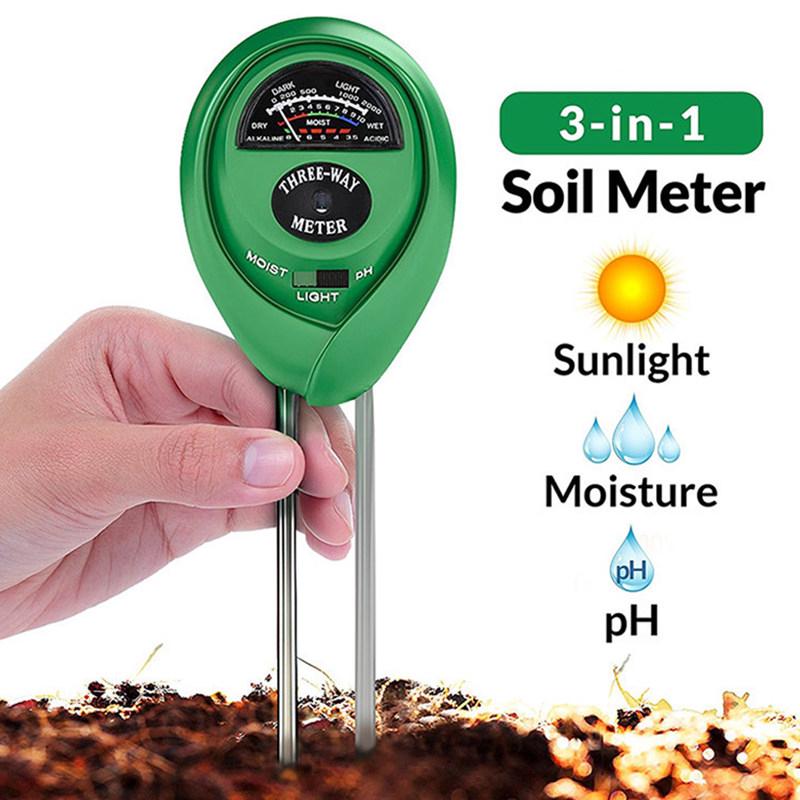 Thiết bị đo độ ẩm/pH/độ sáng cho đất trồng