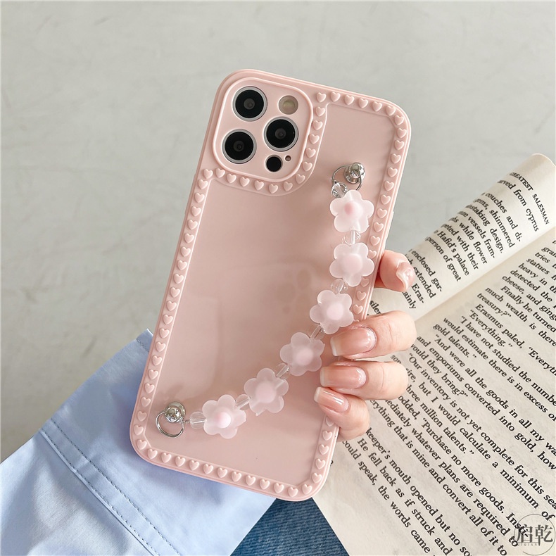 Ốp lưng iphone DÂY ĐEO ĐÍNH HOA ip7,8,plus/X,XS/XSMAX/11/11/12,pro,max/13.pro.max LOẠI ĐẸP