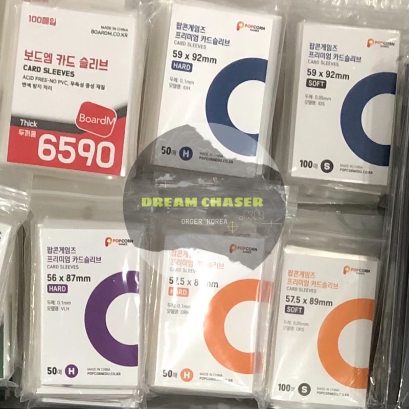 Popcorn 50c/ 100c Bọc bảo vệ ảnh thẻ- ảnh bo góc- idol Kpop / sleeve dày, mỏng /chính hãng Hàn Quốc
