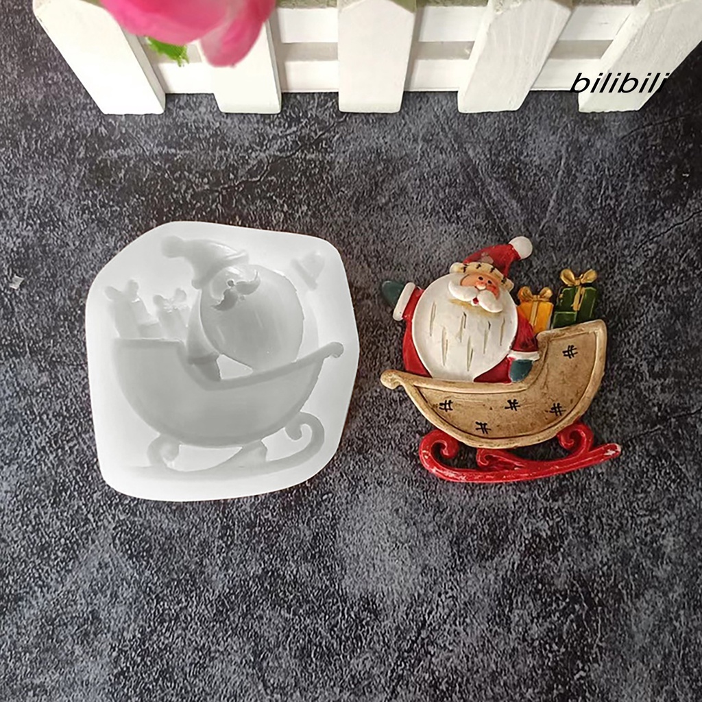 Khuôn Làm Bánh Không BPA Chống Dính Hình Ông Già Noel DIY