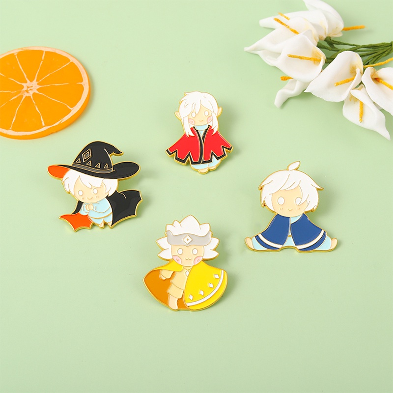 Ghim Cài Áo Phong Cách Harry Potter Tráng Men 4 Kiểu Dáng Làm Quà Tặng Cho Bạn Bè