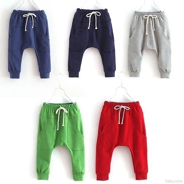 Quần cotton ống rộng cho bé trai