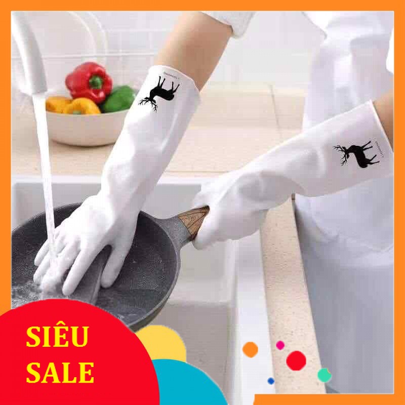 GĂNG TAY CAO SU HÌNH HƯƠU TRẮNG[ GIÁ TỐT CHO NGƯỜI MUA]