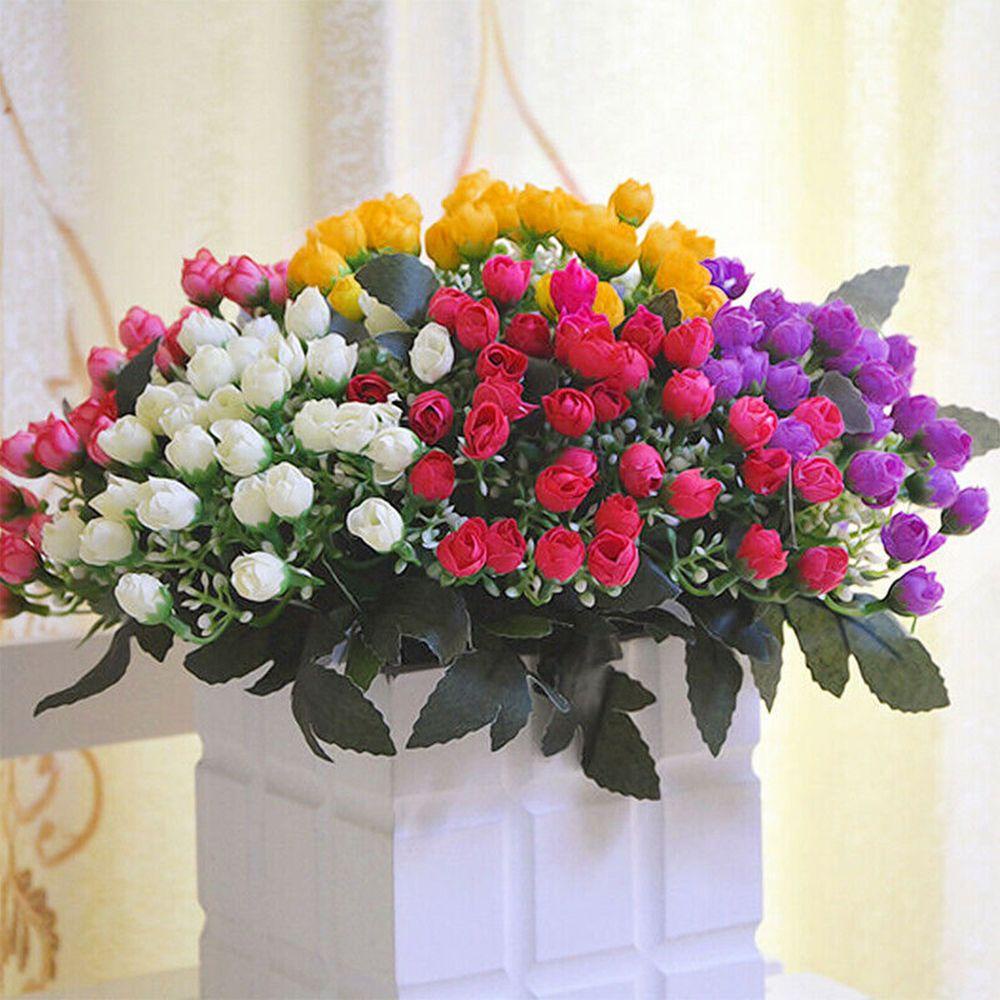Bó Hoa Nở Nhân Tạo 36 Bông Bằng Lụa Cho Trang Trí