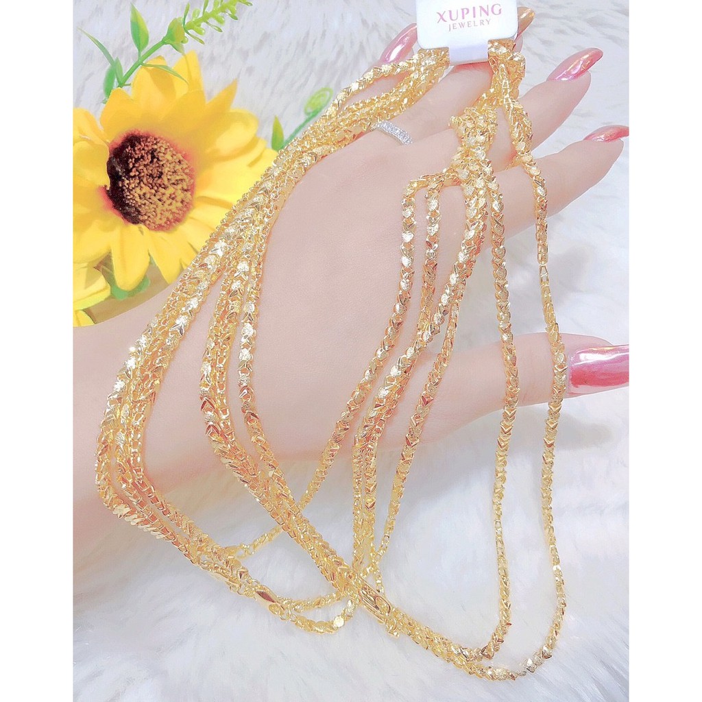 Dây Chuyền Nữ Mạ Vàng 18k Siêu Bền - Thời Trang - Giá Cả Phải Chăng - 0801209