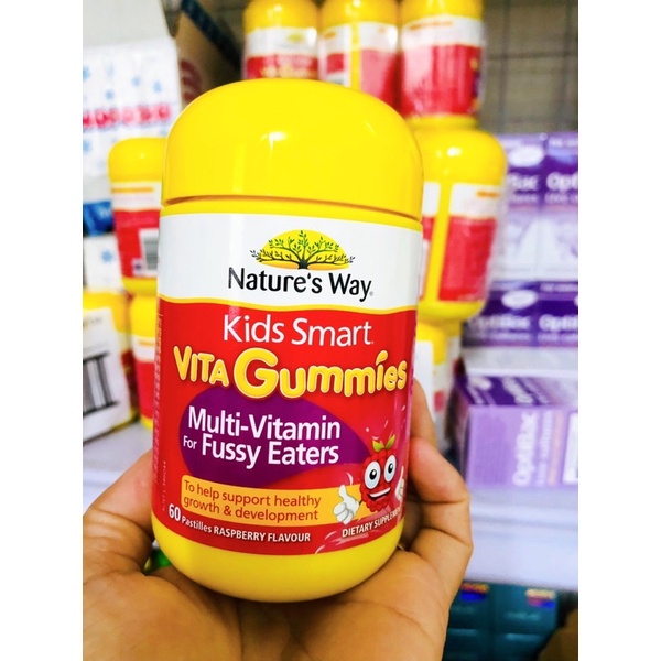 Kẹo Dẽo Gummies Nature’s Way Úc Các Loại 60v cho bé từ 2 tuổi