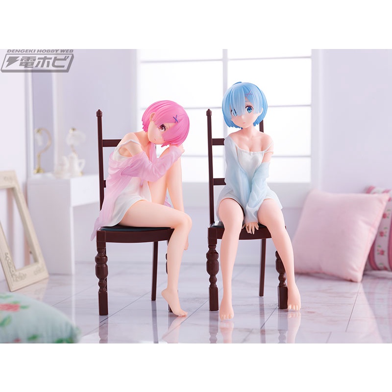 Mô Hình Figure Chính Hãng Anime Re:Zero, RAM - Relax Time (Bandai Namco Amusement, Bandai Spirits)