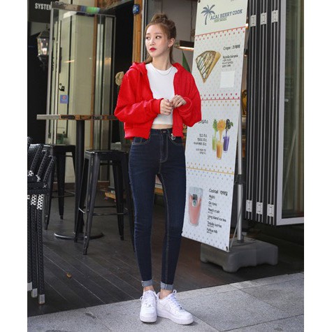 ÁO KHOÁC CROPTOP NÓN 4 MÀU (TH)