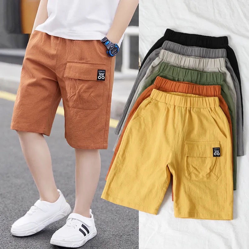 Quần sooc đũi cạp chun nhiều màu cho bé trai
