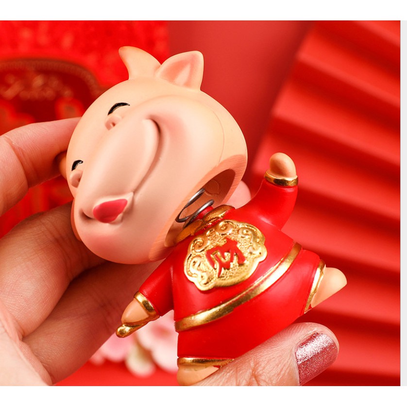 Tượng phật để xe taplo ô tô bình an - tượng trâu phong thủy trang trí bàn đẹp