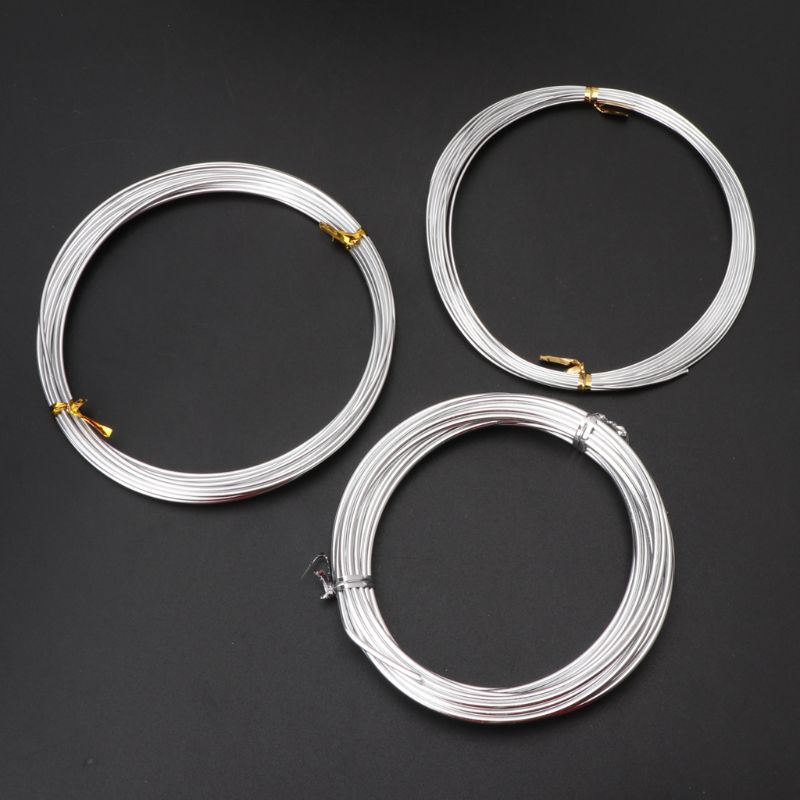 Pop* Silver Metal Flexible Anodized Aluminum Armature Wire DIY Sculpture and Crafts