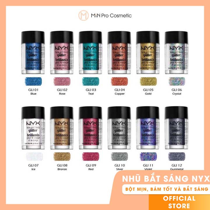 Nhũ bắt sáng NYX Face and Body Glitter