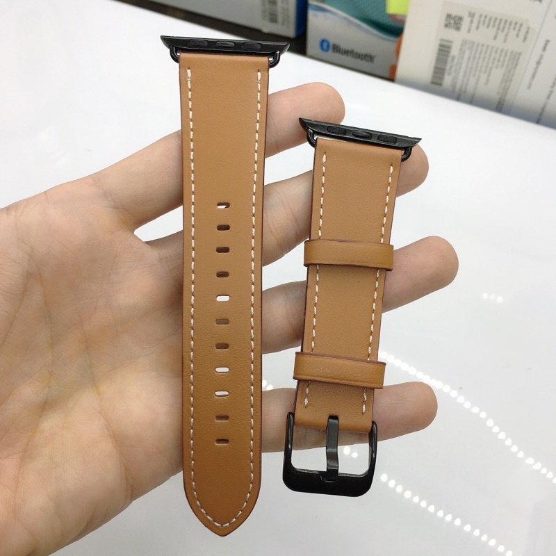 Dây Da đồng hồ thông minh AP Watch Series 1/2/3/4/5/6/7/SE Size S, L