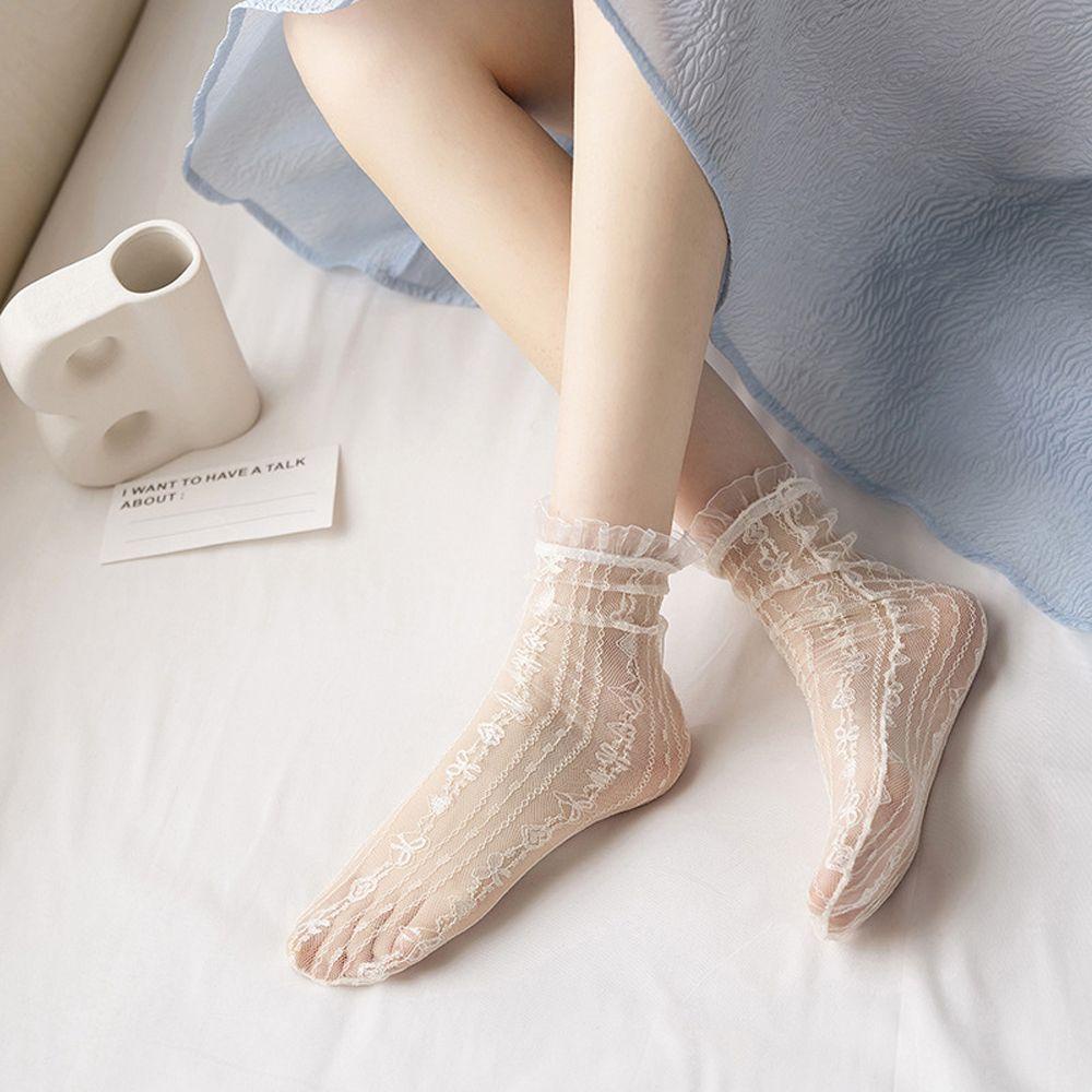 Vớ Ren Lưới Rỗng Phong Cách Lolita Nhật Bản Thời Trang Mùa Hè Cho Nữ