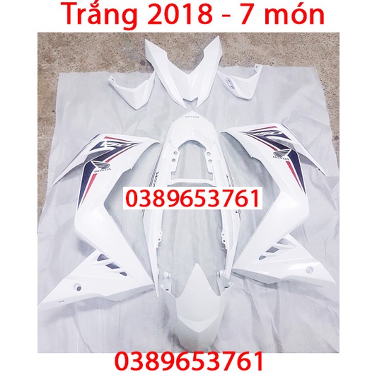Dàn áo Winner v1 Trắng  Zin chính hãng Honda