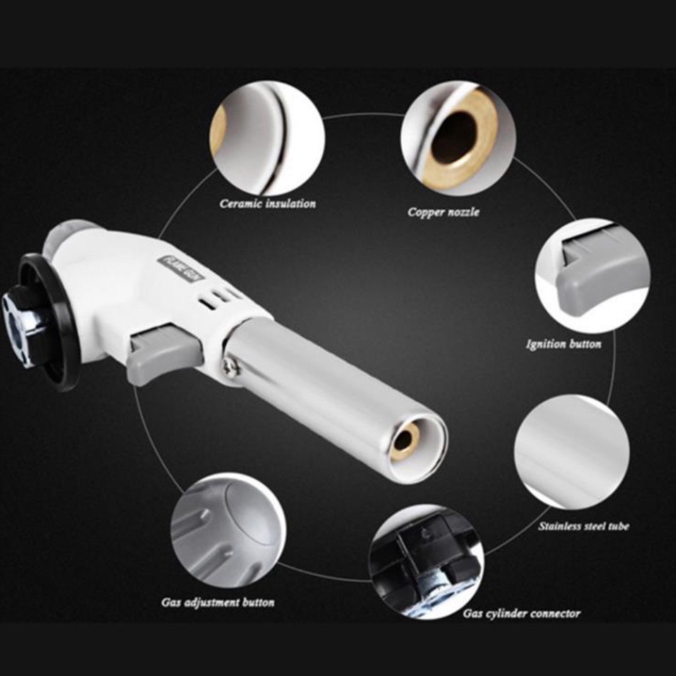 Khò Gas Mini Tự Động Đánh Lửa Flame GunFREESHIP Đầu Khò Gas Chuyên Dụng- Núm điều Chỉnh Nhiệt 1400 độ C
