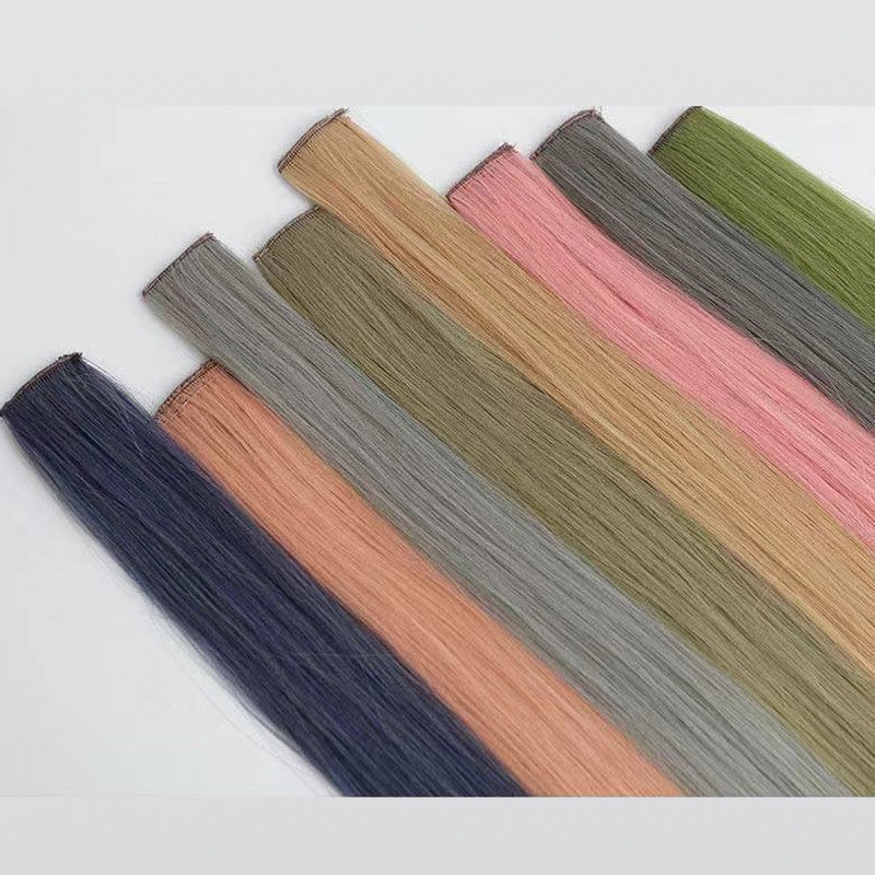 Kẹp Tóc Giả Dài 28 Màu Tùy Chọn Bằng synthetic