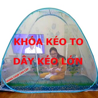 Mùng chụp, màn chụp tự bung chất lượng tốt, Dây kéo to, khóa kéo loại lớn
