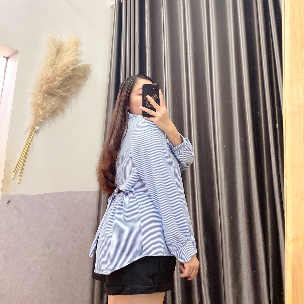 Áo Sơ Mi Kiểu Bigize Nữ,Áo Kiểu Nữ Phom Rộng Đứng Phom Tôn Dáng Chất Luạ Mềm Mịn MÃ SM4