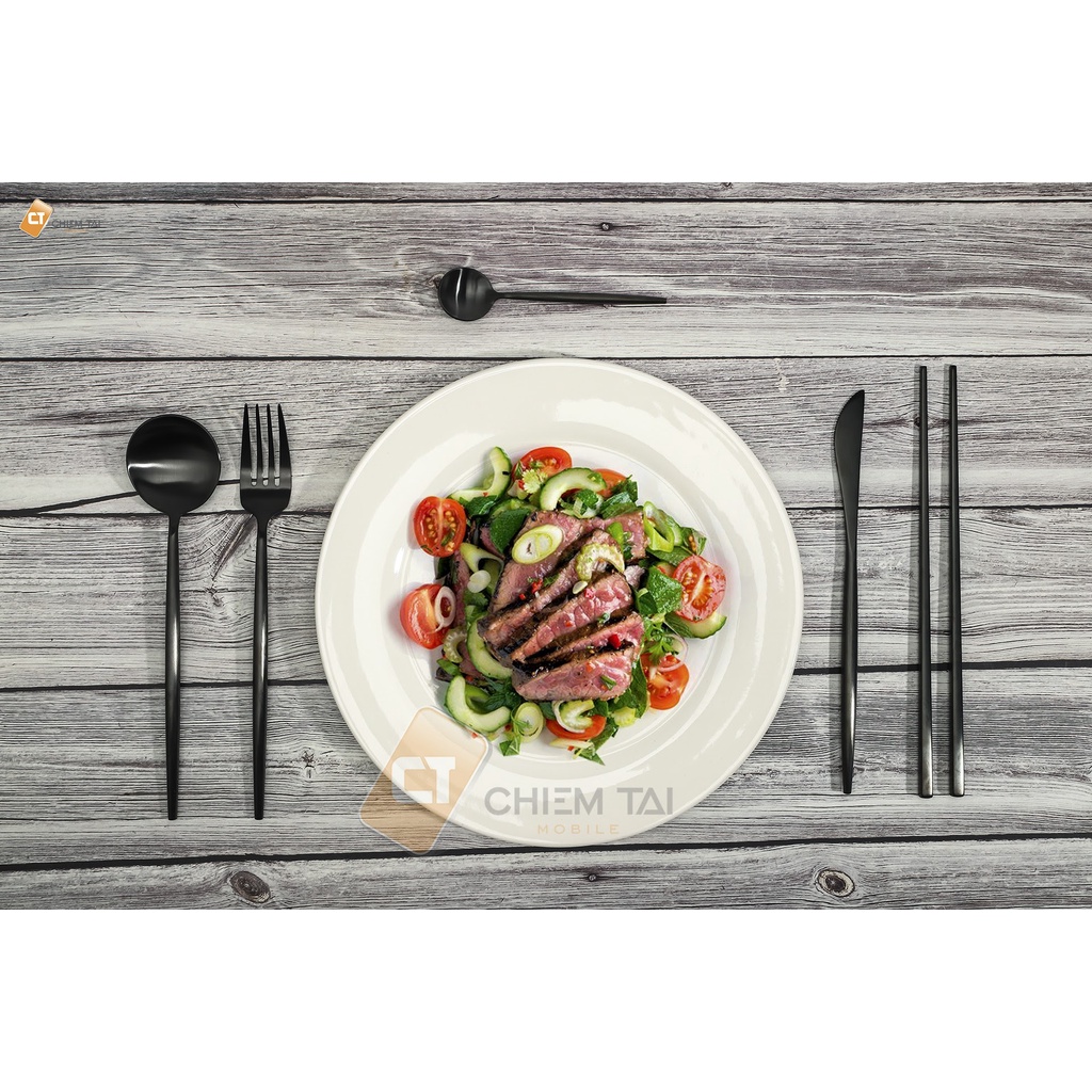 Bộ muỗng, đũa, nĩa, dao bằng thép không gỉ OUDING