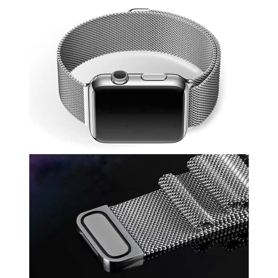 dây đeo đồng hồ thông minh apple watch thép không gỉ Mialnese