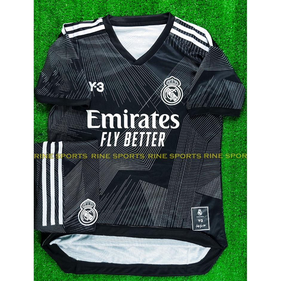 Bộ Áo bóng đá real madrid đen mùa mới 2022 - 2023 hàng Thailand chuẩn thi đấu. Cam kết Y Hình