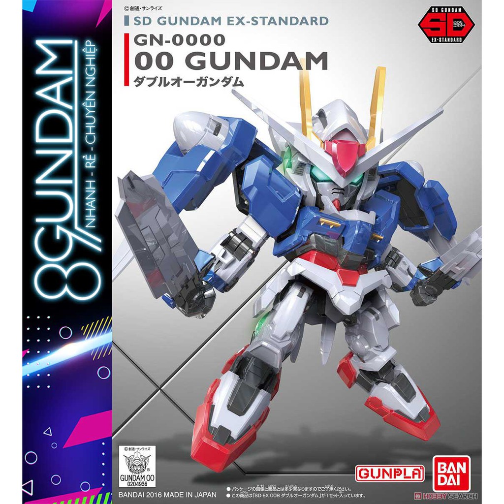 Mô Hình Lắp Ráp Gundam SD EX-Standard 00 Raiser