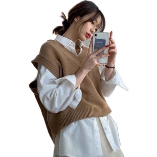 Áo gile Len trơn Ulzzang