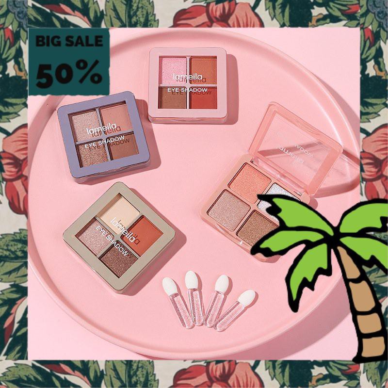 Phấn Mắt 4 Ô Lameila 5086 Hội Hoạ Eyeshadow Lâu Trôi Tiện Lợi Auth Nội Địa | BigBuy360 - bigbuy360.vn