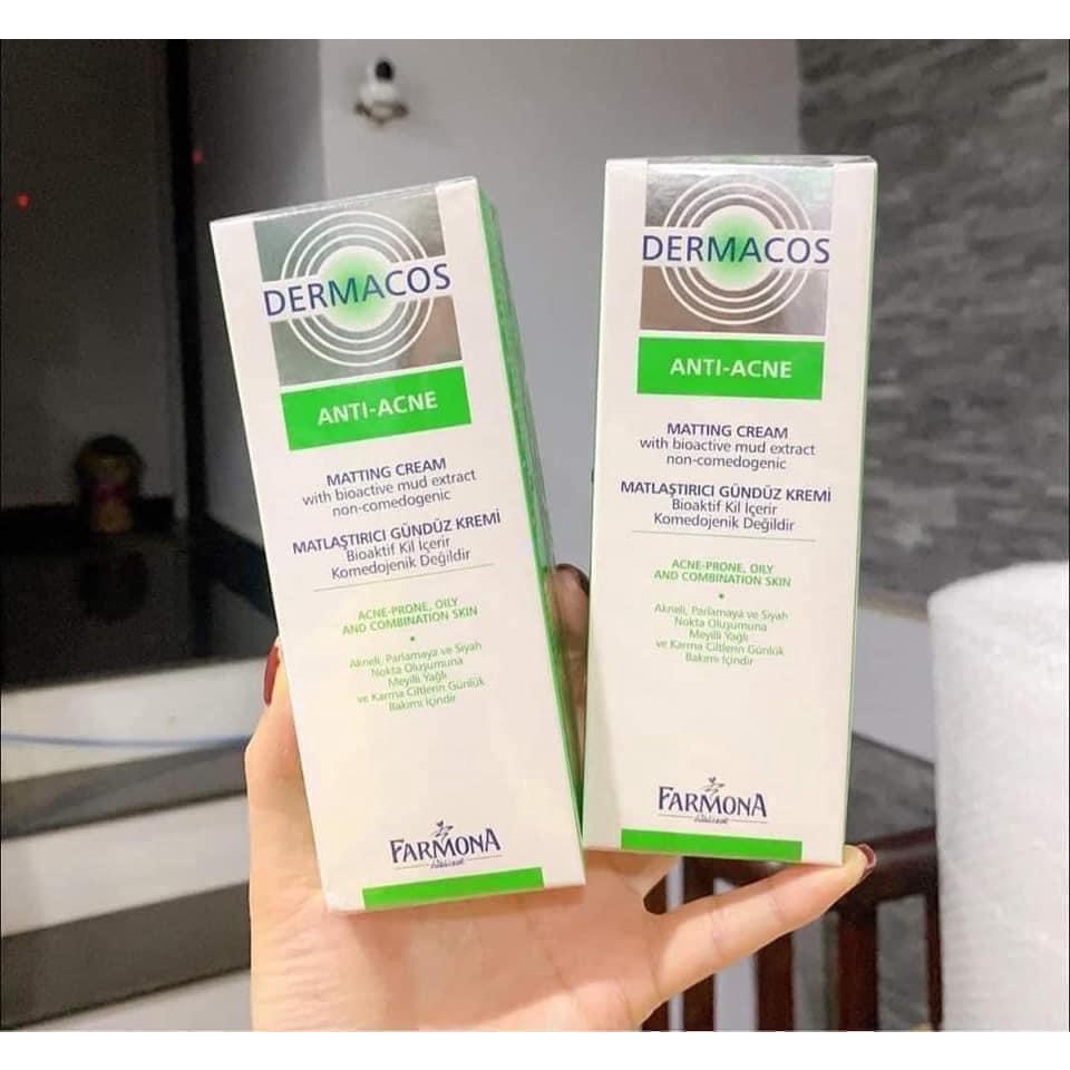 Sữa rửa mặt giảm viêm ngừa mụn mủ Farmona Dermacos Anti Acne Matting Cream 150ml