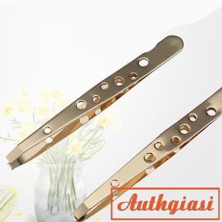 Nhíp VÀNG BẢN TO dán mi siêu dễ/ nhổ lông mày gắp đa năng lỗ tròn