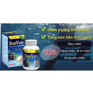 Boni Vein (hàng chính hãng, có tem tích điểm)(hỗ trợ điều trị bệnh trĩ, suy giãn tĩnh mạch, giảm tê nhức chân tay) usa