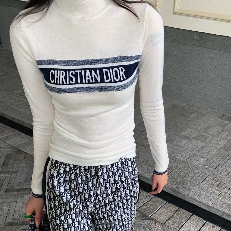 Áo Len Tăm Body Dior Cổ 3 Phân