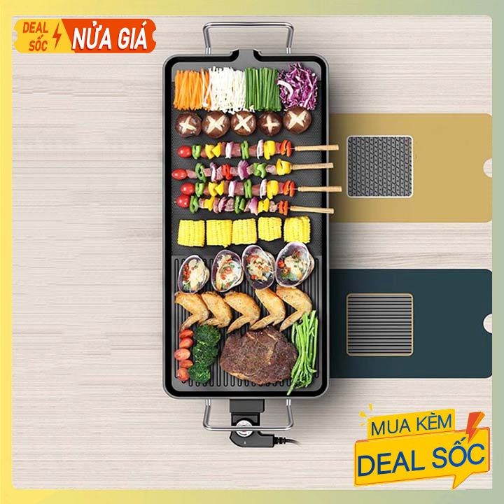 Bếp nướng BBQ điện 40*23cm ( núm xoay điều chỉnh nhiệt độ )