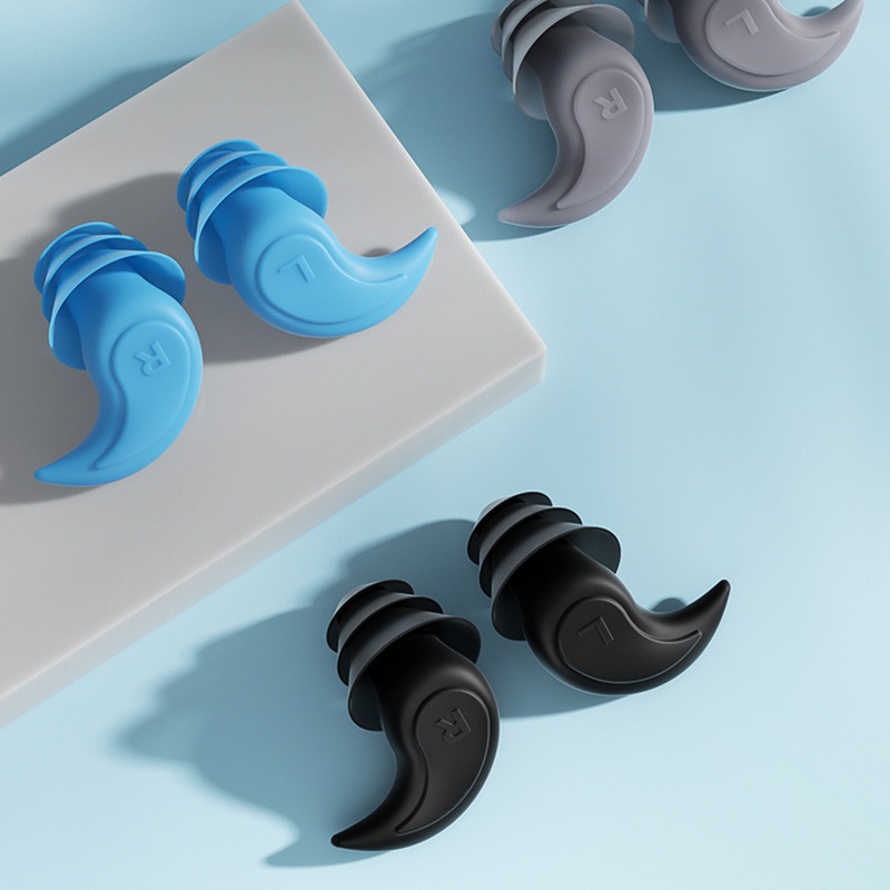 Nút Bịt Tai Bằng Silicone Cách Âm Chống Ồn Chống Nước Tiện Dụng Khi Ngủ